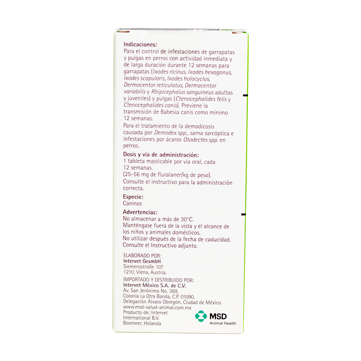 Bravecto 500 | Perros Medianos (10–20 kg)