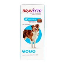 Cargar imagen en el visor de la galería, Bravecto 1000 mg para Perros de 20 a 40 kg | Protección Antipulgas y Garrapatas
