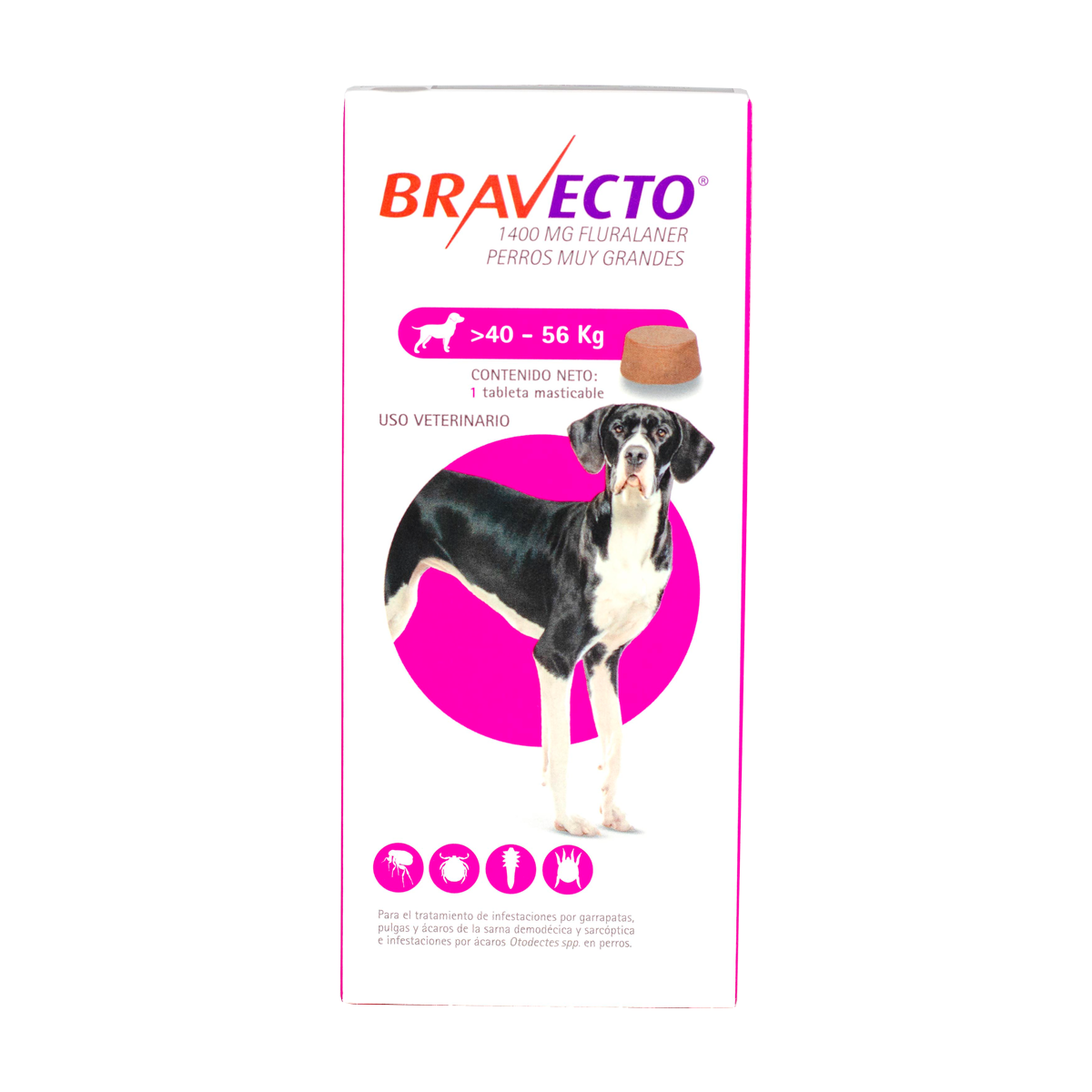 Bravecto 1400 | Perros XL (40–56 kg)