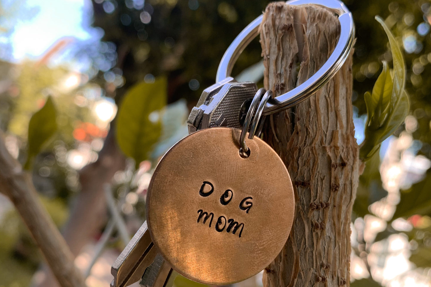 Keychain simple "Dog Mom"